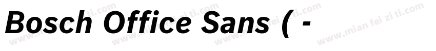 Bosch Office Sans (正字体转换